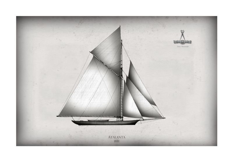 America's Cup Yacht 1881 Atalanta by Tony Fernandes
